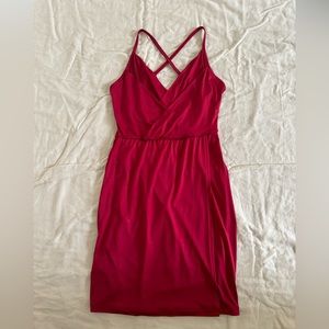 Asos Red Criss cross back dress, size 6